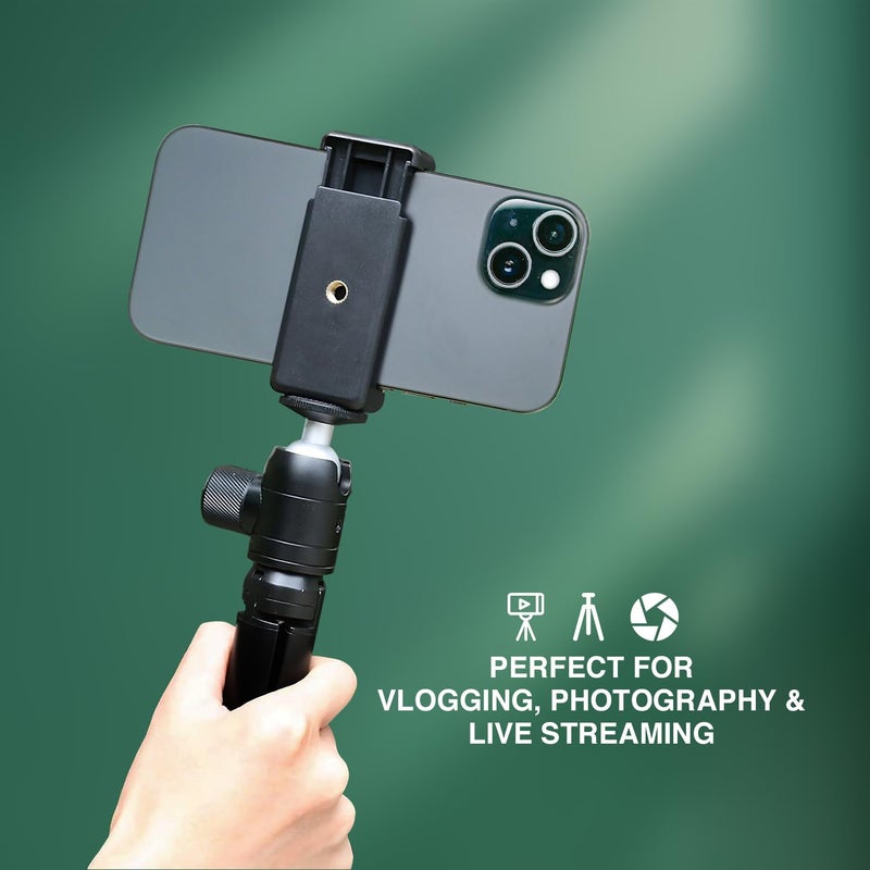 HUMBLE Universal Monopod Holder Clip for Mobile Camera Holder and Tripod Mount Holder- Black (Pack of 1) - Image 3