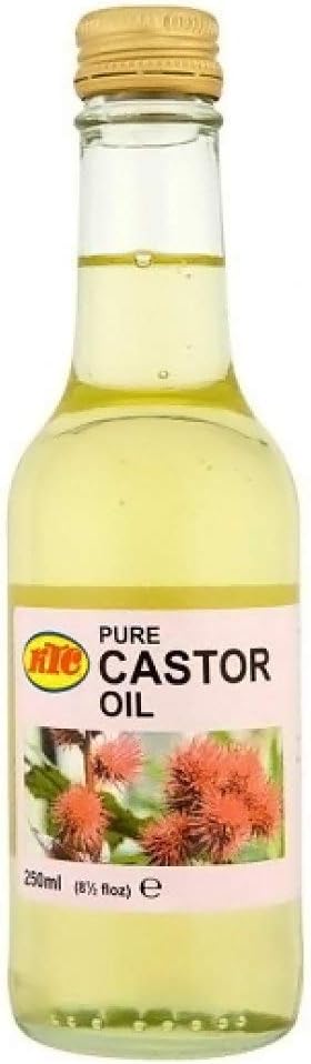 KTC 100 Pure Castor Oil 250ML Ideal for Hair Care Eyebrows Nail Care Suitable for Dry Hair