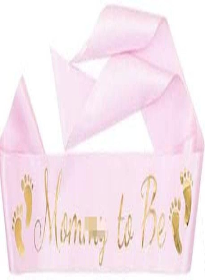 Armear Pink Baby Shower Sash for Mom To Be Sash Baby Boy Shower Decorations Daddy To Be Badge Baby Shower Decorations Girl - Gender Reveal Decorations - Image 2