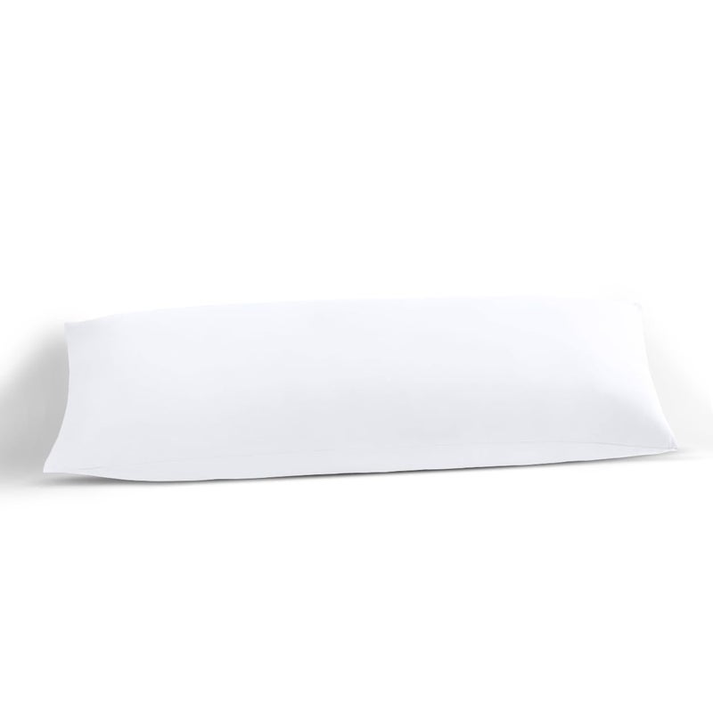 Body Pillow Cover 20x60 Body Pillow Case 100 Soft Egyptian Cotton 1Pc Body Pillow Cover Premium 500 Thread Count Body Pillowcase Zipper Closure White Solid Body 20x60 Inch