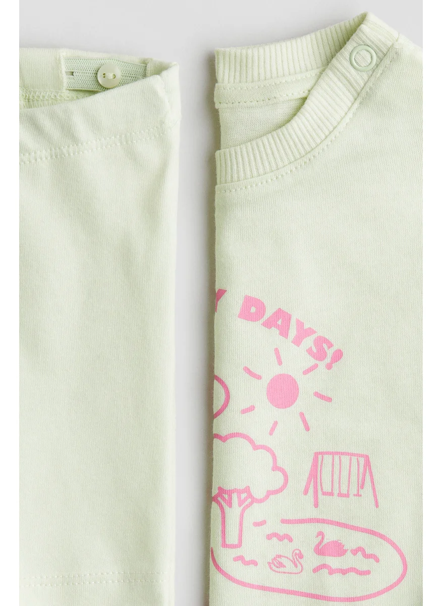 H&M 2-Piece Cotton Jersey Set