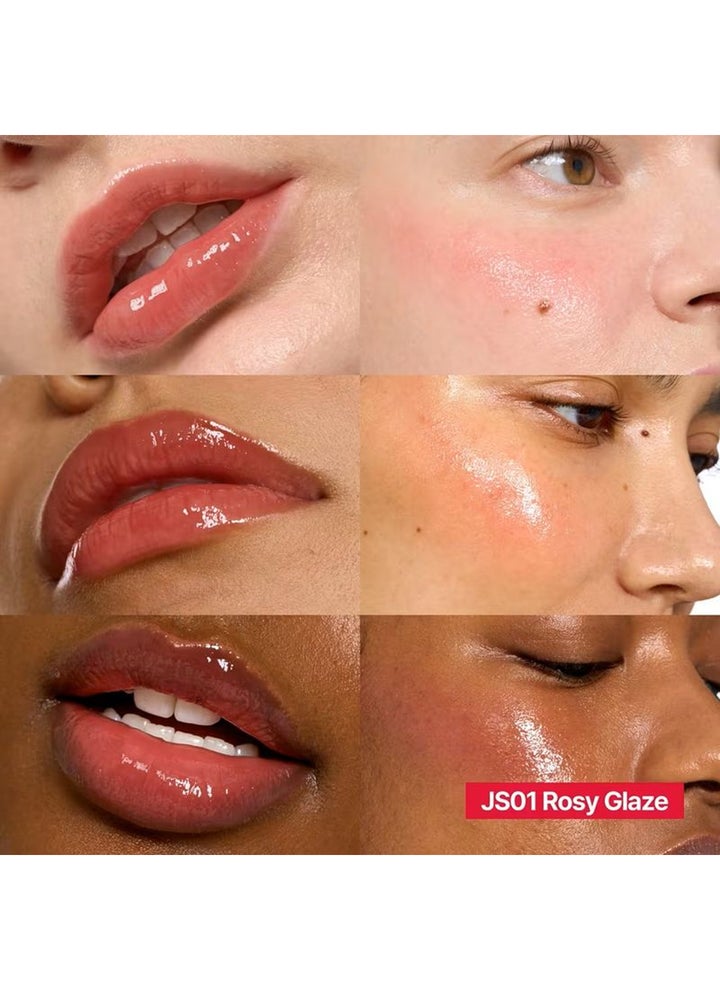 Buy fwee Lip & Cheek Glowy Jelly Pot JS01 Rosy Glaze Online | 15 ...