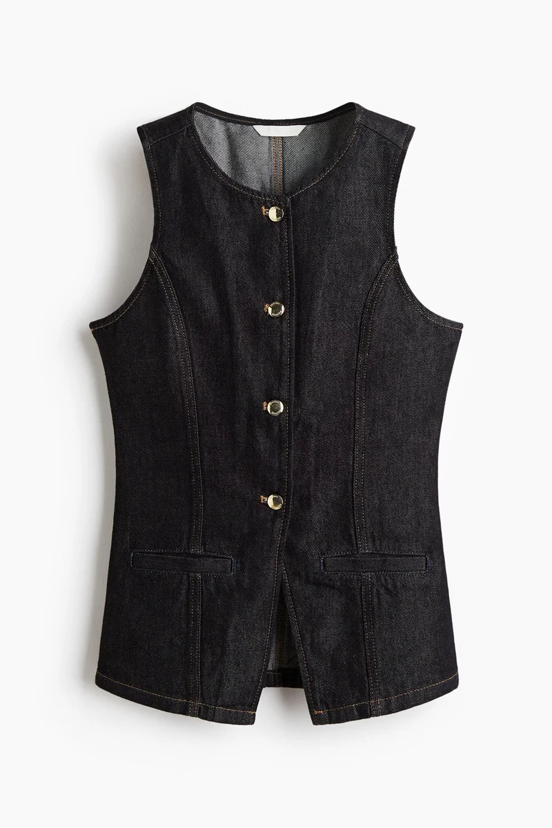 H&M Tailored denim waistcoat