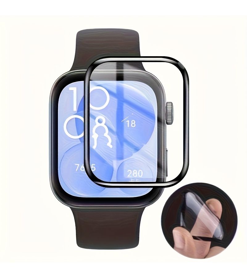 3pcs Soft Screen Protector Fit for Huawei Watch Fit 4 Anti Scratch Oil Proof Easy Install - Image 5