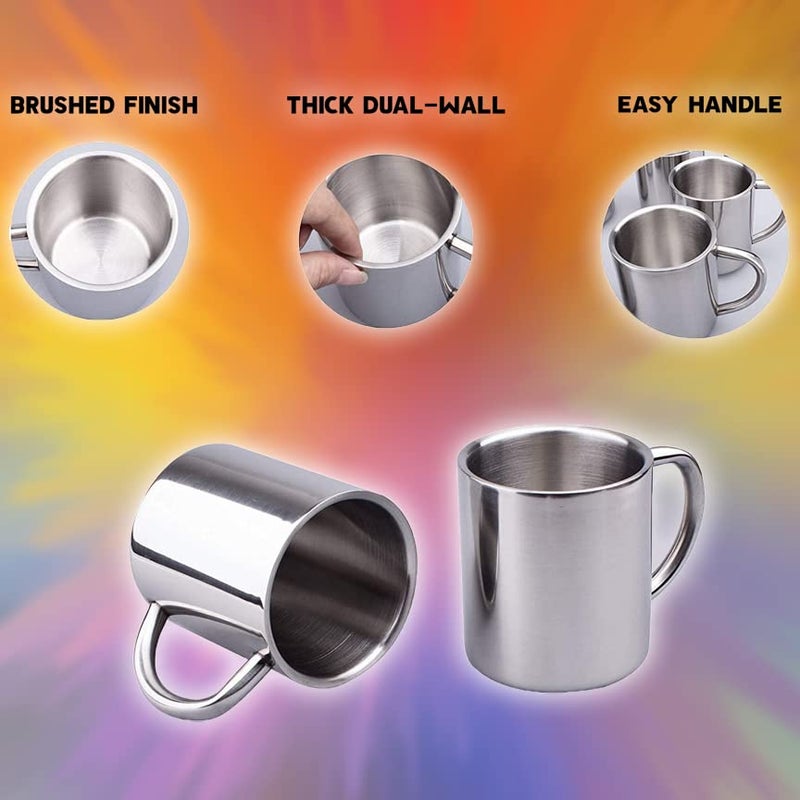 Savri Personalized Stainless Steel Set of Coffee Mugs with Name Engraved for Couple Gift for Di and Jiju for Bhaiya and Bhabhi Best for Rakhi Rakshabandhan Gift for Sister 220 ml - Image 5