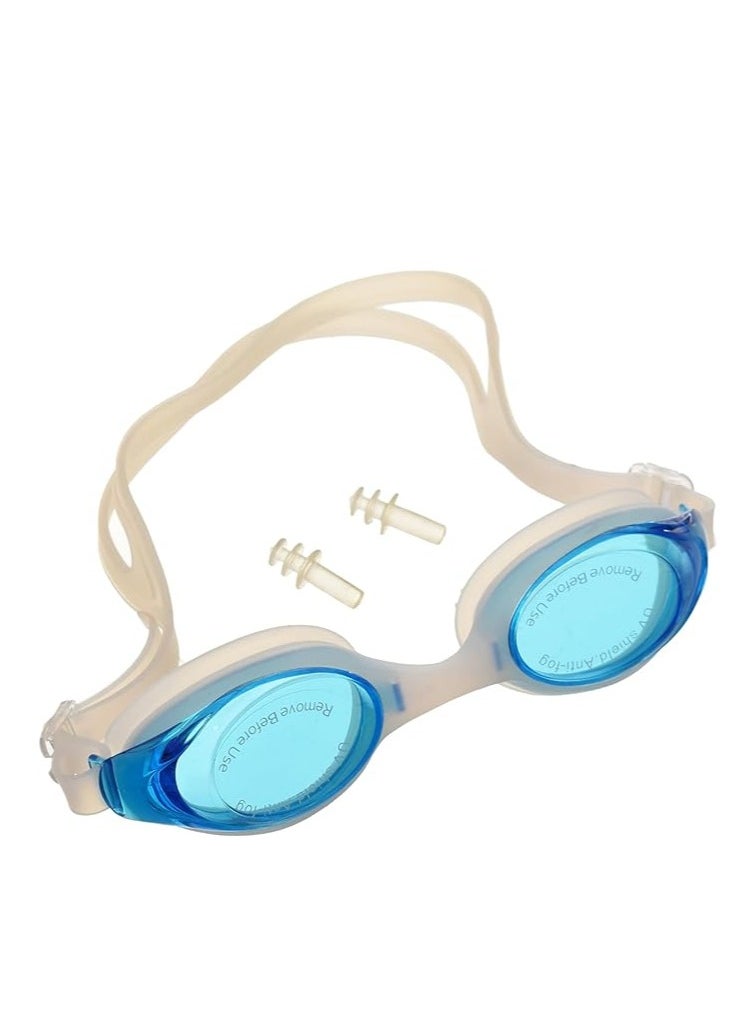 Generic Silicone swimming glasses with earplugs and lenses  - Image 1