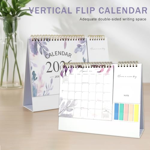 OFIFO® 2026 Desk Calendar Planner With Memo Pad & Colored Stickers, Monthly Desktop Organizer For Home Office School, 8.5x6 Inches - Image 4