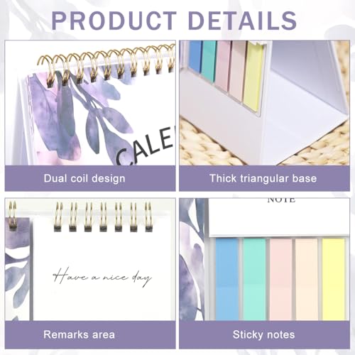 OFIFO® 2026 Desk Calendar Planner With Memo Pad & Colored Stickers, Monthly Desktop Organizer For Home Office School, 8.5x6 Inches - Image 3