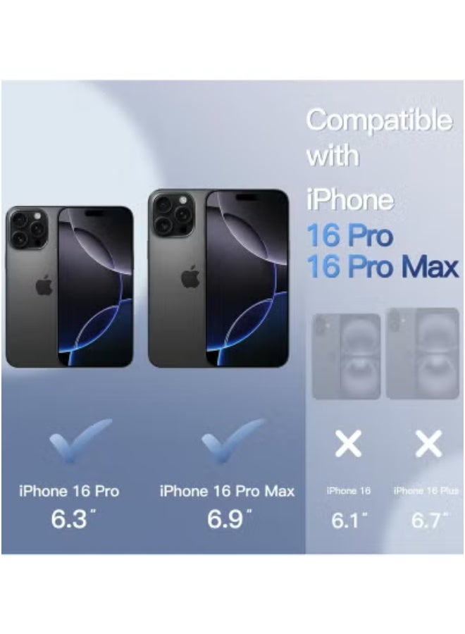 JAJEEK Camera Lens Protector For iPhone 16 Pro (6.3-Inch) & iPhone 16 Pro Max (6.9-Inch) – HD Clear Bling Glitter 9H Tempered Glass With Metal Ring | Anti-Scratch Camera Cover Lens Shield | Individual Camera Protection Set | Black 1 Set - Image 2