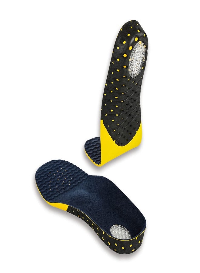 RooRuns Plantar Fasciitis Insoles for Men and Women, 245mm Adaptable Hard Arch Support Shoe Inserts, 1 Pair of Orthotic Shoe Insoles for Flat Foot Pain Relief, EVA Athletic Gel Insoles for Work Boots - Image 1