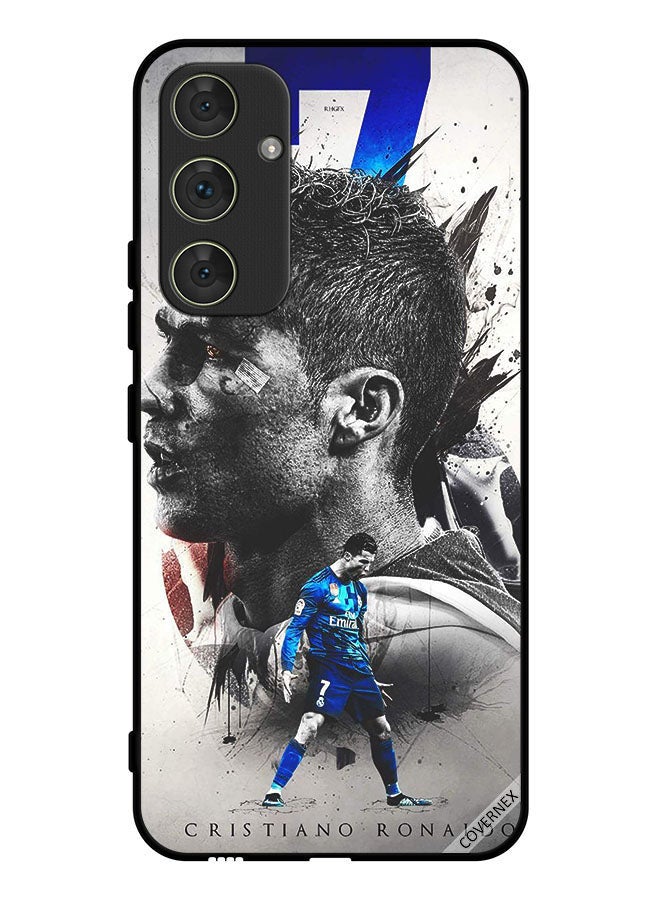 Covernex Protective Case Cover For Samsung Galaxy A34 Cristiano Ronaldo Wallpaper - Image 1