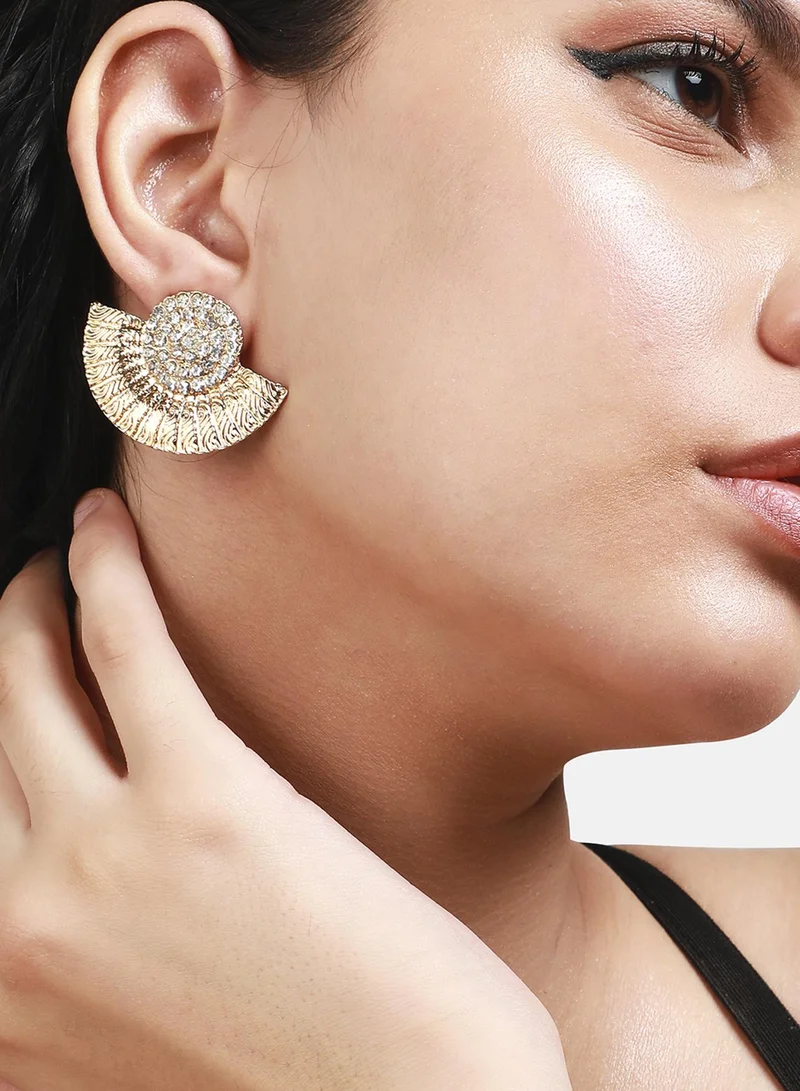 SOHI Dainty Diamond Artificial Stud Earring Jewellery