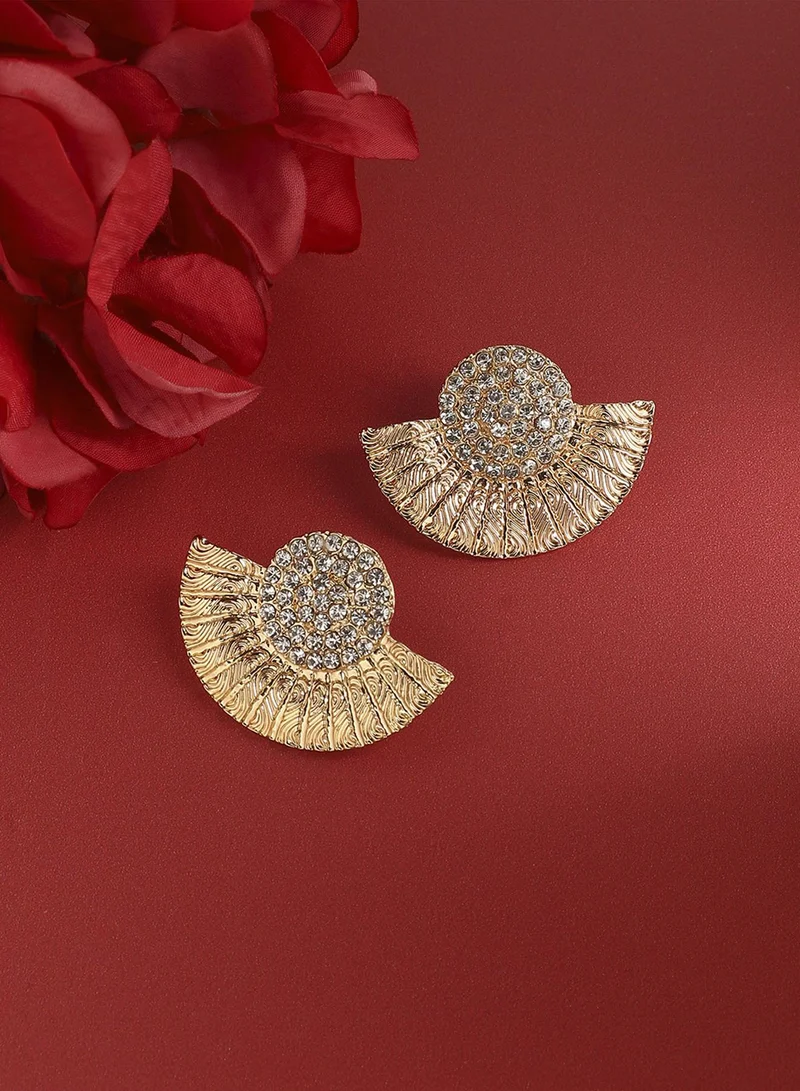 SOHI Dainty Diamond Artificial Stud Earring Jewellery