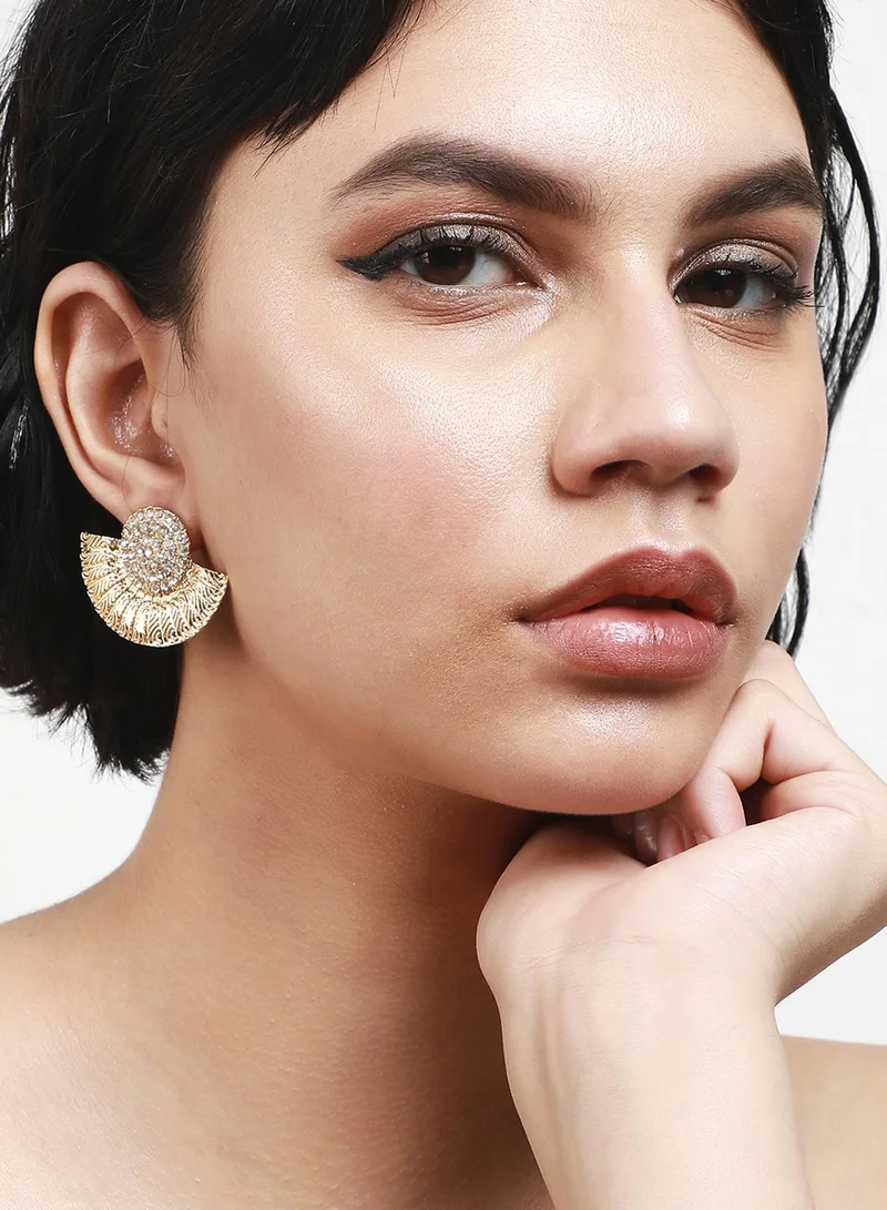 SOHI Dainty Diamond Artificial Stud Earring Jewellery