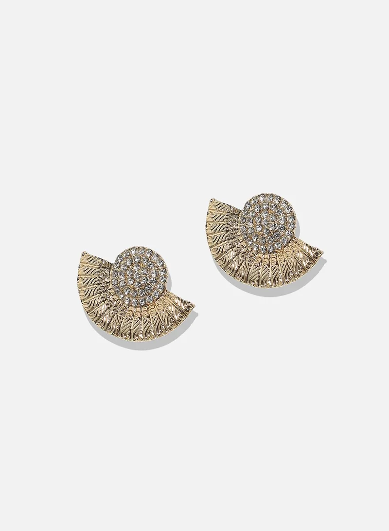 SOHI Dainty Diamond Artificial Stud Earring Jewellery