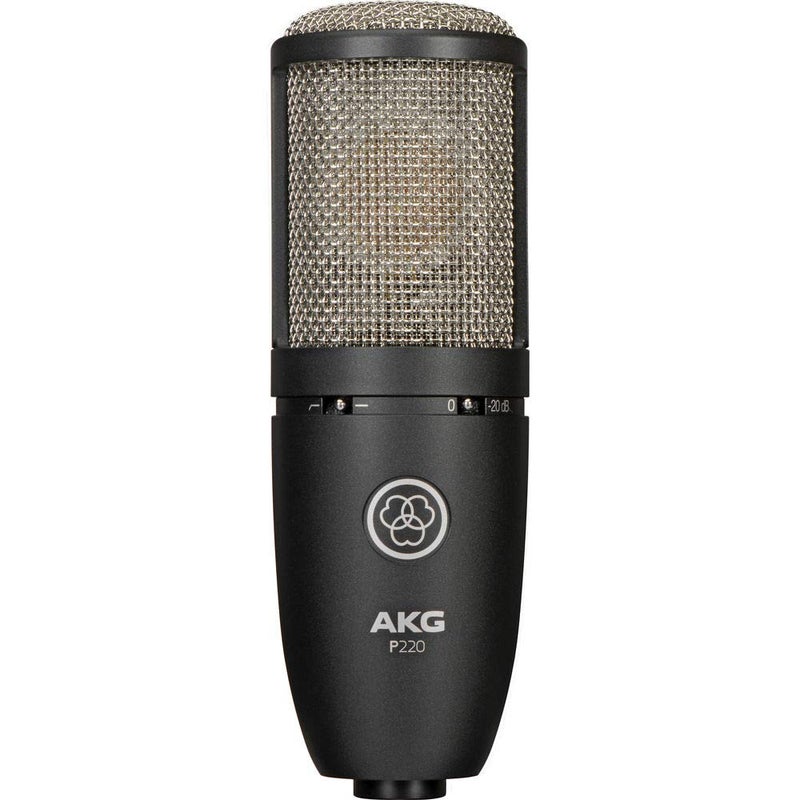 AKG Project Studio P220 Large Diaphragm Condenser Microphone With Pop Filter and XLR To XLR Cable - Image 3