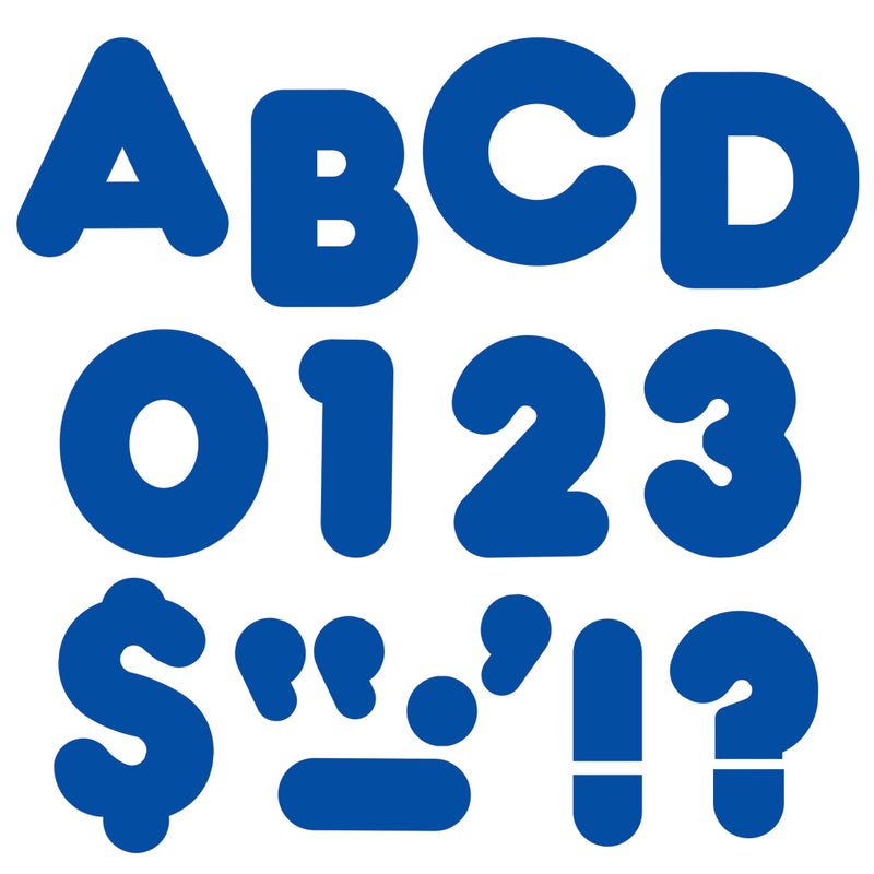 TREND enterprises Inc Trend Royal Blue 4 Casual Uppercase Ready Letters Bulletin Board Decor 4Inch 72 Pieces - Image 2