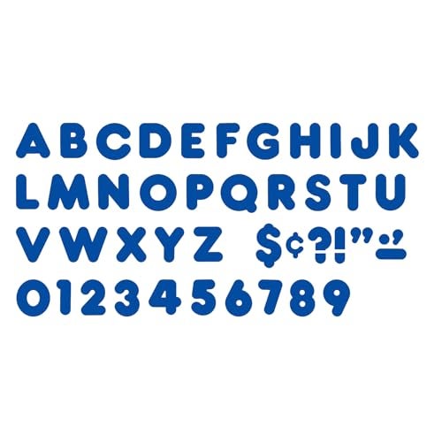 TREND enterprises Inc Trend Royal Blue 4 Casual Uppercase Ready Letters Bulletin Board Decor 4Inch 72 Pieces - Image 3