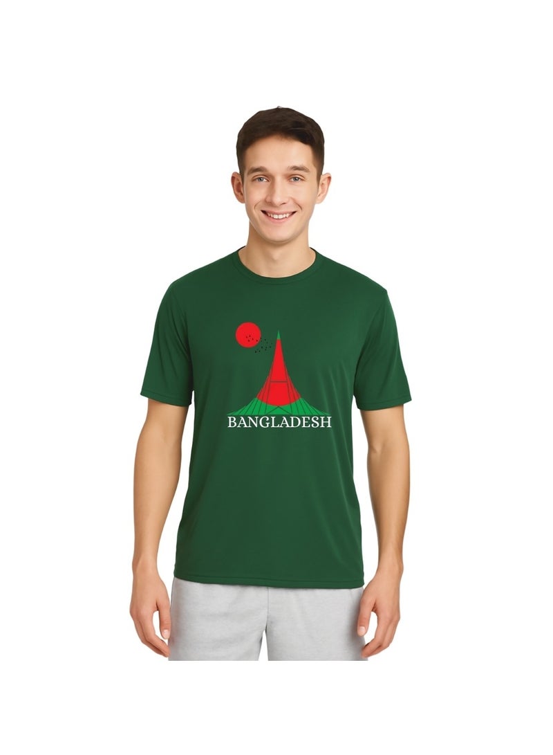 PRINTSHOP4ME Bangladesh Cricket T-Shirt For Men – Breathable Dry-Fit Jersey With Round Neck – Ideal For Cricket Practice,Sports Training,Outdoor Activities And Everyday Casual Wear - Image 1