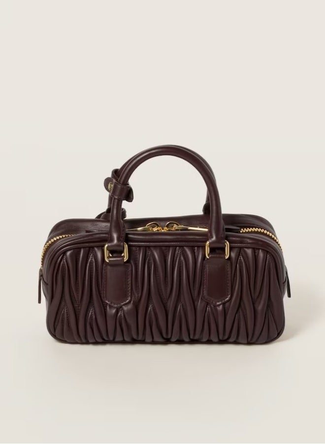 Miu Miu Small Arcadie Top Handle Bag in Matelassé Nappa Leather Crossbody Shoulder - Image 2