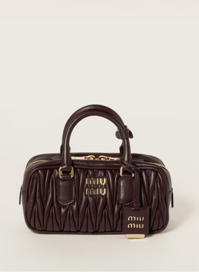 Miu Miu Small Arcadie Top Handle Bag in Matelassé Nappa Leather Crossbody Shoulder - Image 1