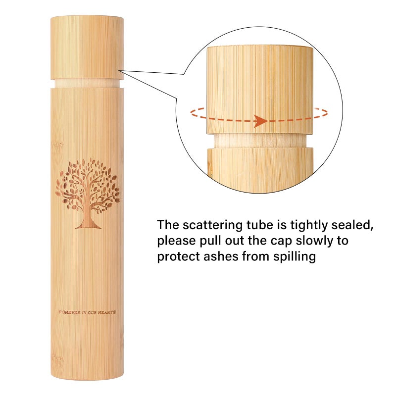 Very100 Small Scattering Urns for Human Ashes Adult,9''x2'' Scattering Tubes for Human Ashes,Eco Friendly Biodegradable Urns for Human Ashes(Set of 4,Tree of Life Pattern) - Image 4