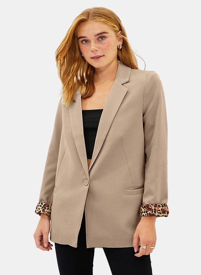 trendyol Blazer - Beige - Regular fit - Image 1