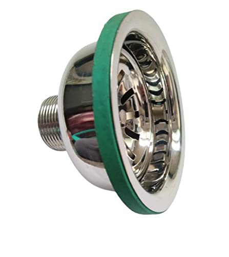 JES Heavy 4 inch Waste Coupling for SinkWash BasinDrain Outlet with Marble Finish Chrome Finished Health Faucet Builtin Installation Type - Image 1