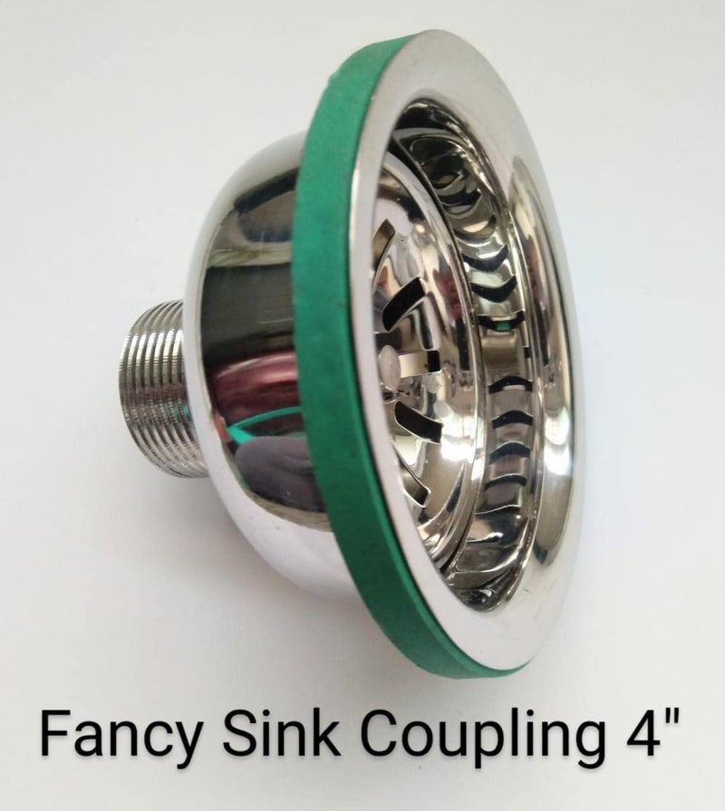 JES Heavy 4 inch Waste Coupling for SinkWash BasinDrain Outlet with Marble Finish Chrome Finished Health Faucet Builtin Installation Type - Image 4