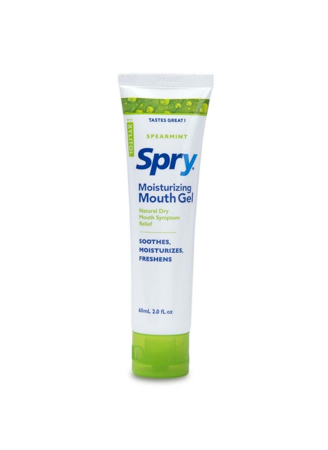 Spry Spry Xylitol Dry Mouth Gel, Natural, Long Lasting Mint Free and Sugar Free Mouth Moisturizer for Dry Mouth Relief, Spearmint Flavor, 2 oz  - Image 1