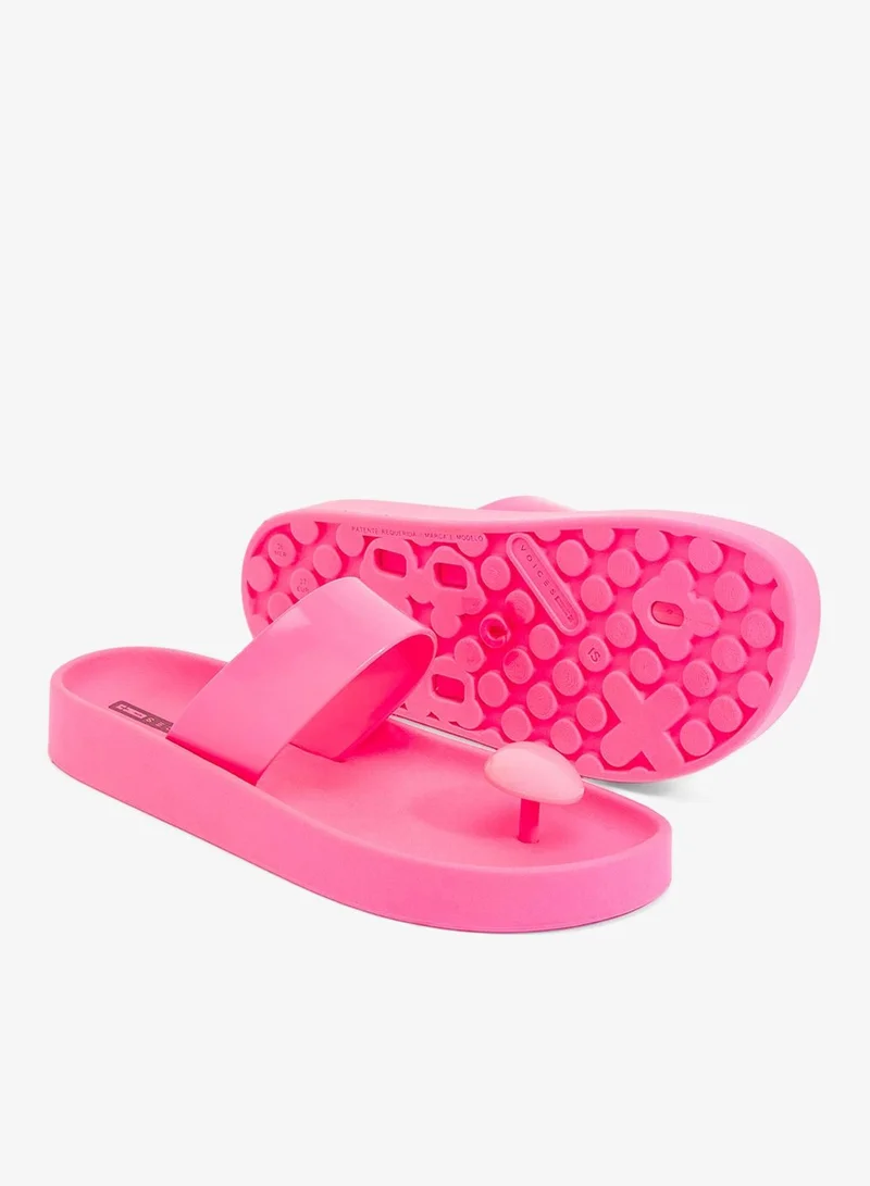 Voices Pink-Pink-Pink Smooth Stone Women'S Anti Slip Sole  Single Strap Sandals - Pink for Women | Best Price UAE