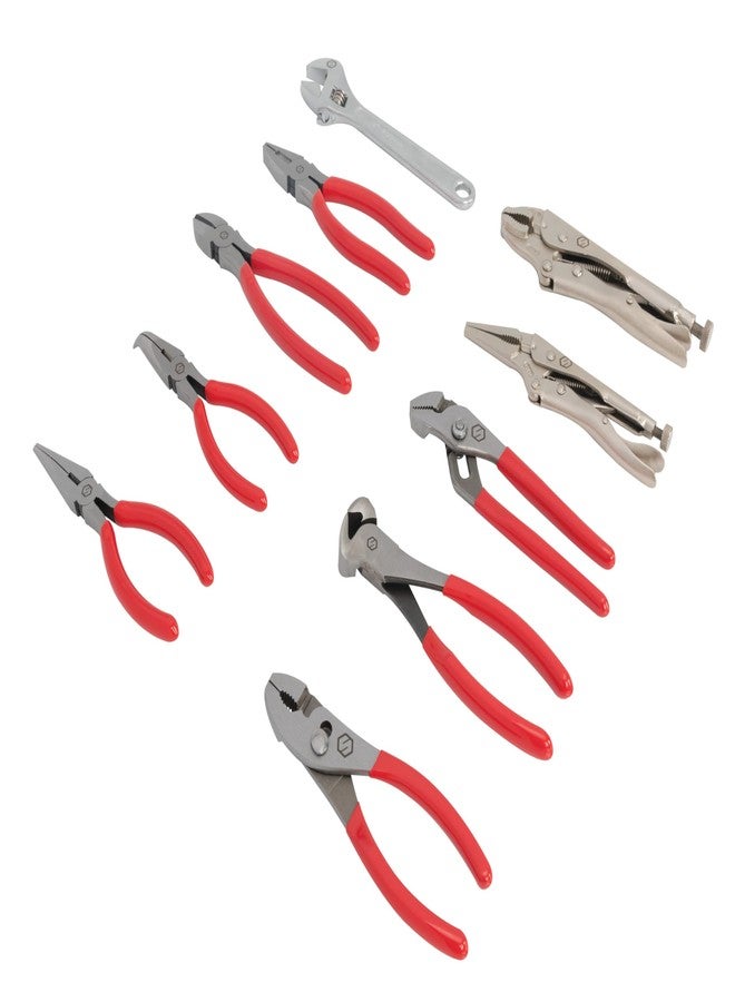 Steelman 10-piece Pliers Set, Slip Joint, Long Nose, Diagonal Cutter, Groove Joint, Linesman, Mini Long Nose, Locking Pliers, and Adjustable Wrench - Image 4
