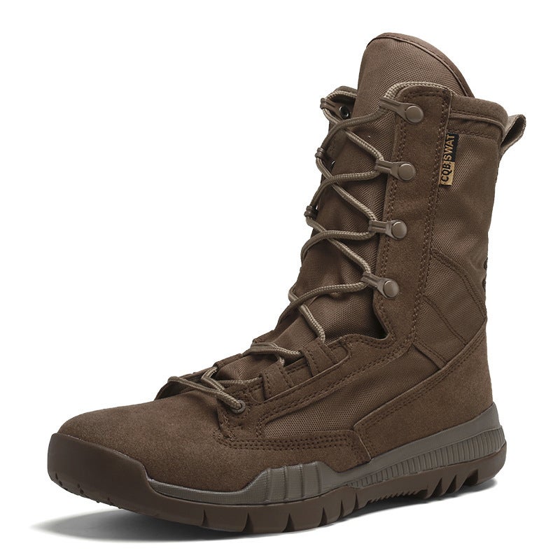 Large Size Outdoor Tactical Boots Breathable High-Top Boots Outdoor Men'S Shoes Desert Boots Combat Boots Hiking Shoes Boots - Image 2