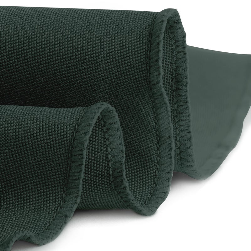 Gee Di Moda Round Tablecloth - 90 Inch Hunter Green Round Table Cloth for 30 to 60 Inch Round Tables - Heavy Duty Washable Fabric - for Buffet Table, Holiday Party, Dinner, Wedding & Baby Shower - Image 3