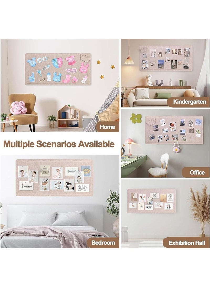 تابيت 180x120cm قابلة للطي كبيرة شعرت لوحة الإعلانات، لوحة السلطة البديل للجدار، لوحة عرض ديكور الصورة الإطار للمدرسة والمنزل والمكتب الجدران (الجمل) - Image 5
