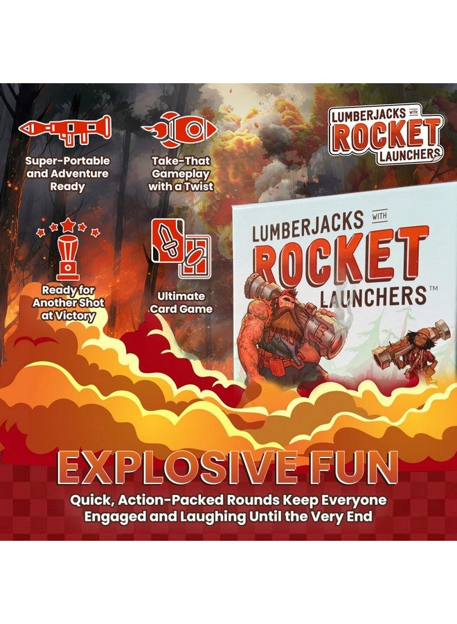 Prolific Games Lumberjacks with Rocket Launchers - Explosive Card Game for Family Game Night - Fast-Paced Fun for Adults & Teens - Perfect for Family Games and Group Play (3 to 8 Players) - Image 2