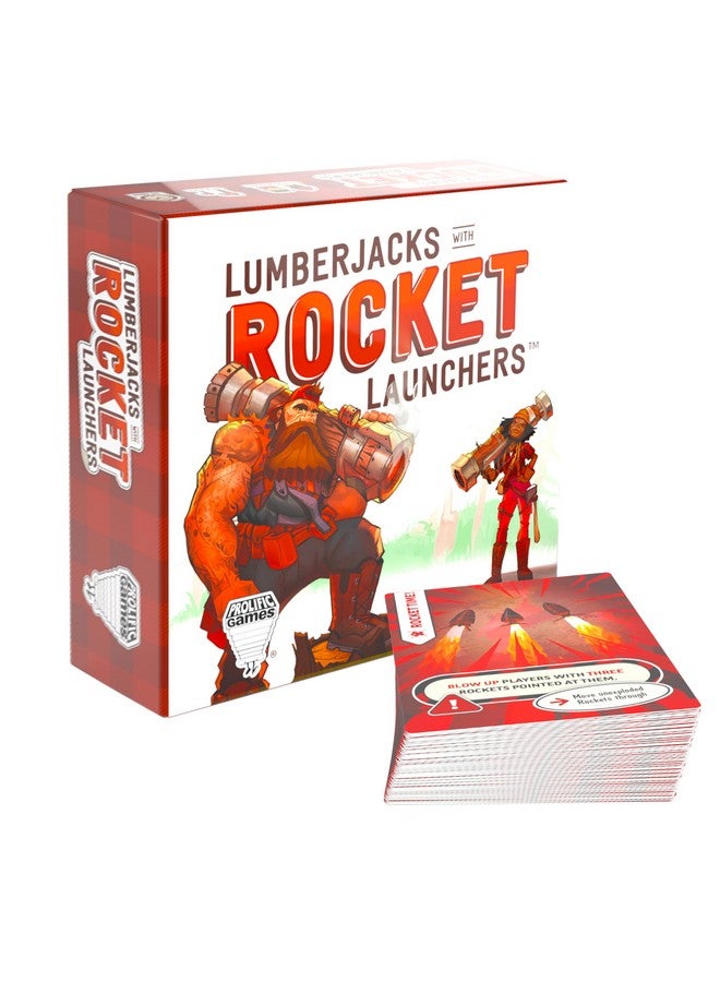 Prolific Games Lumberjacks with Rocket Launchers - Explosive Card Game for Family Game Night - Fast-Paced Fun for Adults & Teens - Perfect for Family Games and Group Play (3 to 8 Players) - Image 1