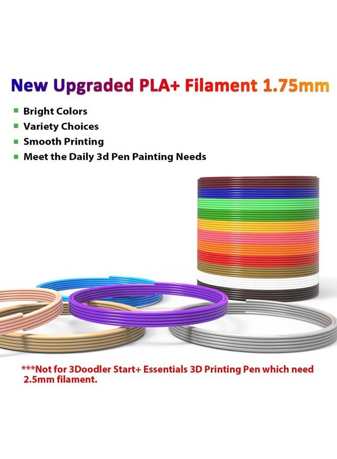 dikale 3D Pen/3D Printer Filament(16 Colors, 320 Feet) Bonus 250 Stencils eBooks 3D Pen Filament 1.75mm PLA Brown DKL-US-PLA616 - Image 3