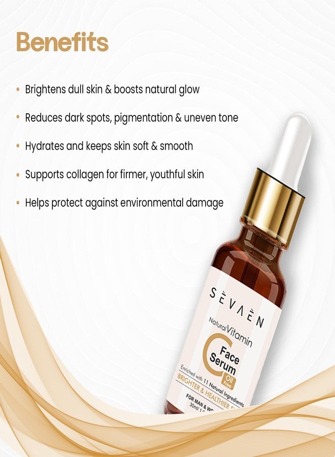 SEVAEN Vitamin C Serum for Face Enrich with 11 natural ingredients (Herbal) - Image 3