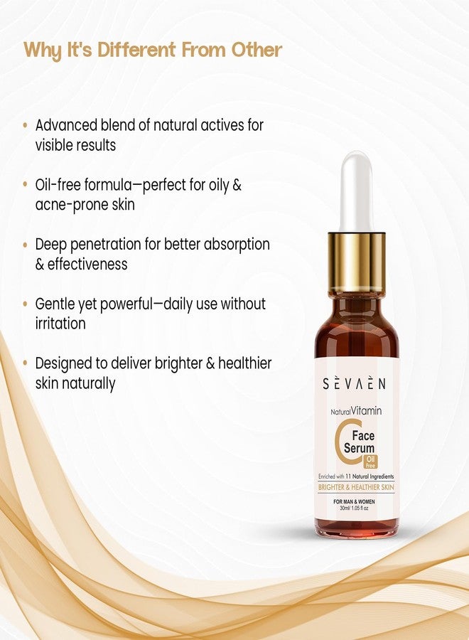 SEVAEN Vitamin C Serum for Face Enrich with 11 natural ingredients (Herbal) - Image 4