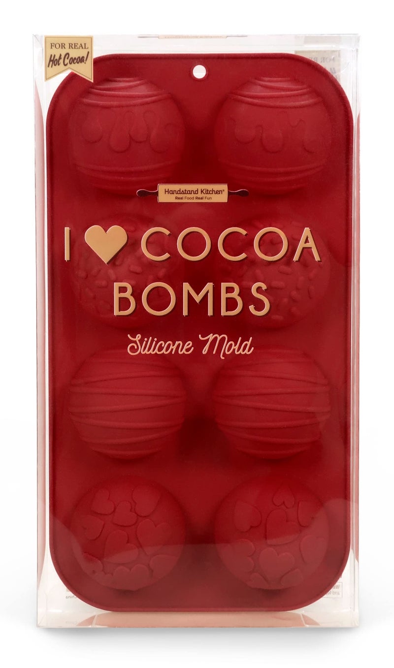 Handstand Kitchen Hot Cocoa Bomb Embossed Silicone Mold