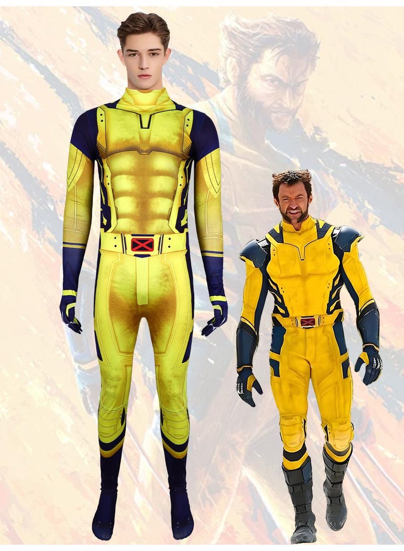 Movie Deadpool3 Wolverine Cosplay Jumpsuit Costume Suit Outfit Gift en - Image 1