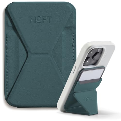 MOFT Magnetic Wallet Stand Compatible with iPhone 17/16/15/14/13/12 Series, Angle Adjustment & Magsafe Compatible MOVAS Phone Stand,Jungle - Image 1