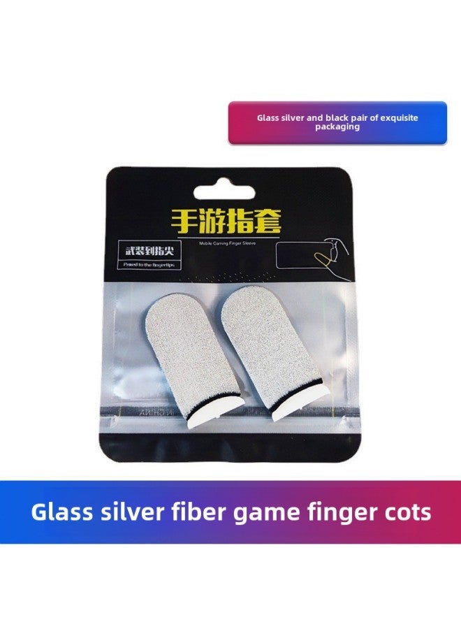 Digital Computer Game Controller Wireless Bluetooth Gamepad For Ps3 Ps4 Xbox 360 Xbox One Nintendo Switch Android Ios-Product Color:Glass Silver Fiber Black Edge Pair (packaging Bag)  - Image 1