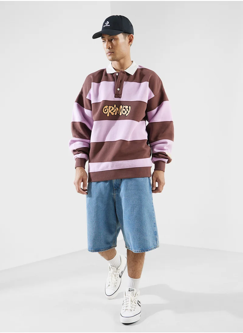 جرايمي Bloodsucker Stripes Polo Sweatshirt