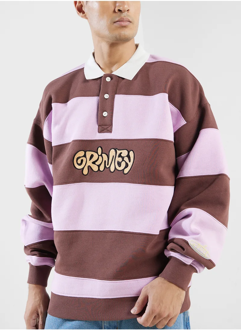 جرايمي Bloodsucker Stripes Polo Sweatshirt