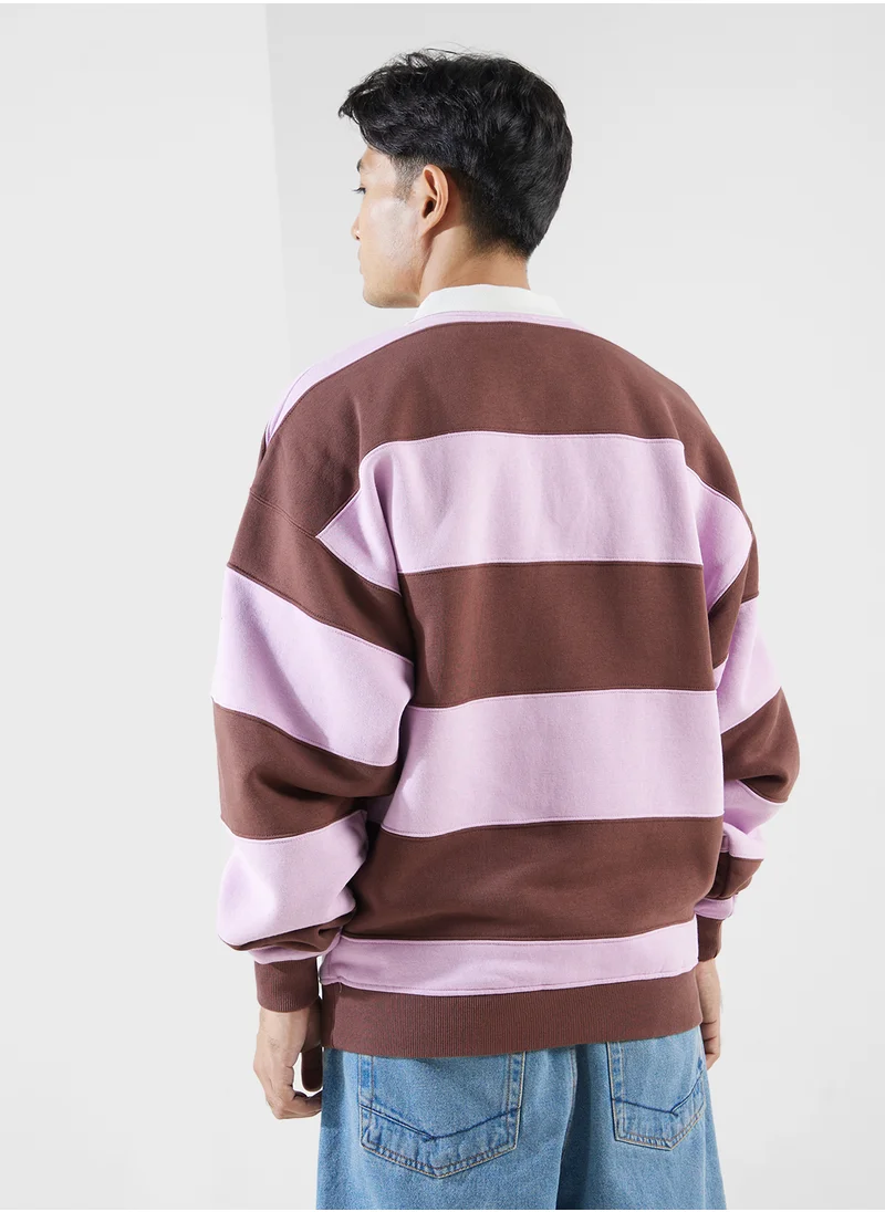 غريمي Bloodsucker Stripes Polo Sweatshirt