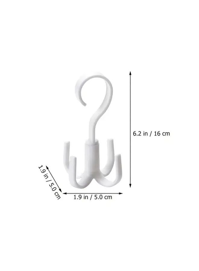 Nordic Green 4 Pcs Rotating Closet Hanger Wall Mounted Organizer For Ties Belts Hats - Image 3