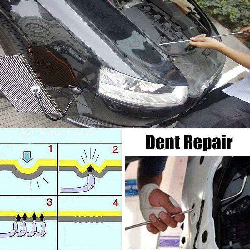 WHDZ Paintless Dent Repair Rods Auto Body Dent Removal Tools 10pcs Auto Car Body Paintless Dent Repair Dent Puller Dent Hammer Tap Down - Image 5