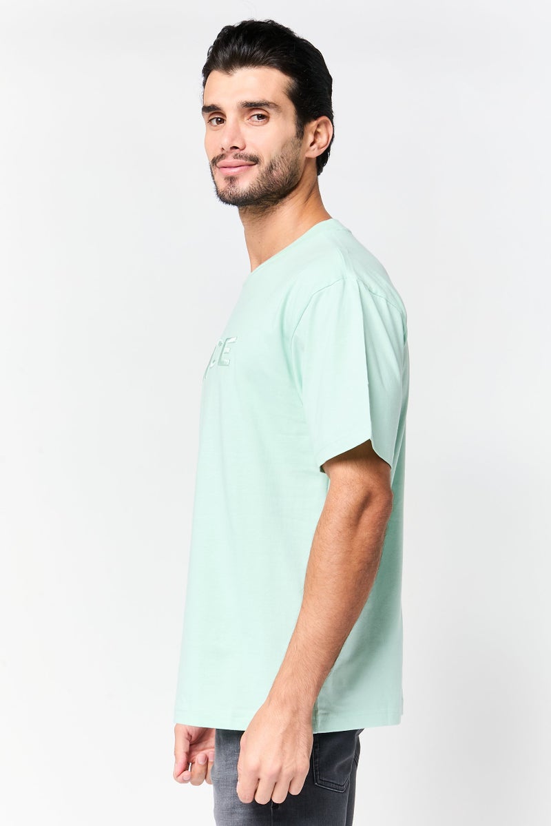 Nicce Men Crew Neck Short Sleeve Embroidered Logo T-Shirt, Mint - Image 3